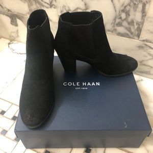 Cole Haan Black Suede Booties